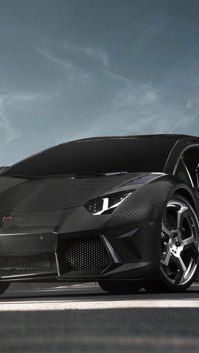 Lamborghini, black, car, mobile wallpaper, android wallpaper, iPhone wallpaper, phone wallpaper