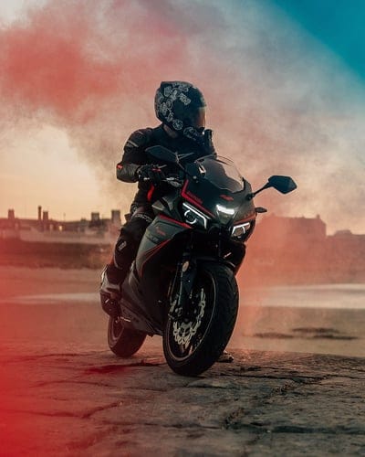 motorcycle, motorcyclist, bike, black, smoke, mobile wallpaper, android wallpaper, iPhone wallpaper, phone wallpaper