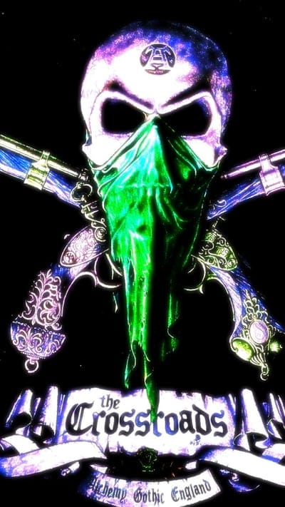 Crossroads,skull,guns