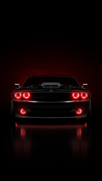 Dodge challenger 2, Dodge, car, challenger, drift, drive, glow, neon, race, racing, red, mobile wallpaper, android wallpaper, iPhone wallpaper, phone wallpaper