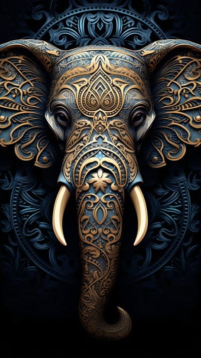 elephant,head,animal,pattern,india