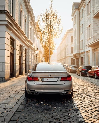 bmw, car, gray, rear view, street, mobile wallpaper, android wallpaper, iPhone wallpaper, phone wallpaper
