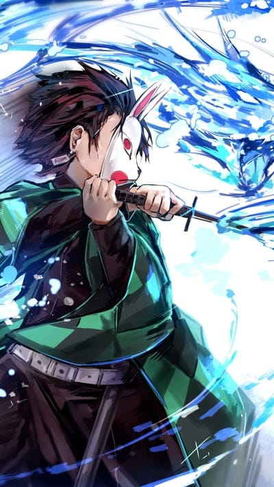 Tanjiro training, demon slayer, manga, tanjiro