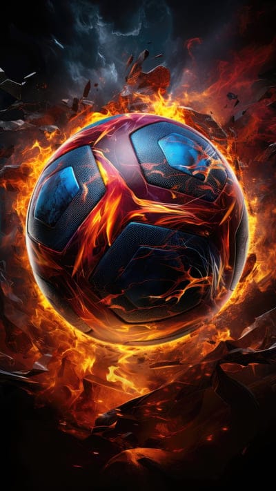 ball,soccer ball,flame,fire,dark,sports,fragments