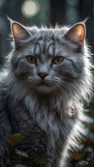 Cute,Cat,Forest