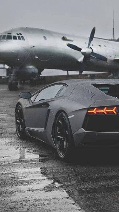 Aventador, plane, car, lamborghini, mobile wallpaper, android wallpaper, iPhone wallpaper, phone wallpaper