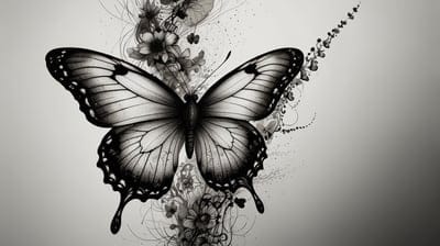 Cute,DARK,Butterfly,dark,white