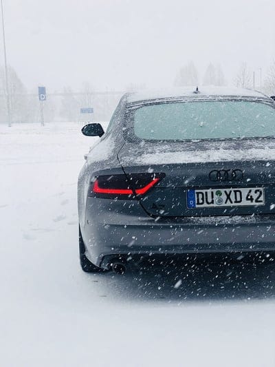AudiA7Snow, auto, black, car, cool, infinity, luxe, sport, mobile wallpaper, android wallpaper, iPhone wallpaper, phone wallpaper