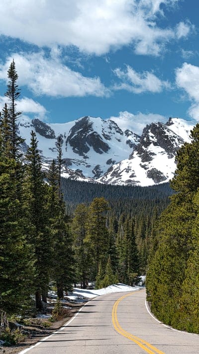 mountains,snow,caps,spring,colorado,nature landscape,travel,peak scenic,tourism,scenery,outdoor,mountain,road,mobile wallpaper,android wallpaper,iphone wallpaper,sky,clouds,high,altitude