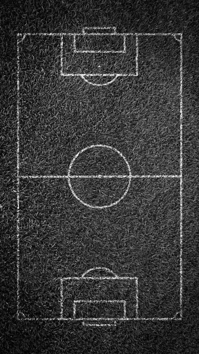 football field,football,making,aerial view,bw