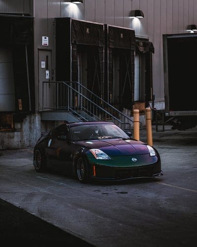 nissan 350z, nissan, sports car, car, side view, black, mobile wallpaper, android wallpaper, iPhone wallpaper, phone wallpaper