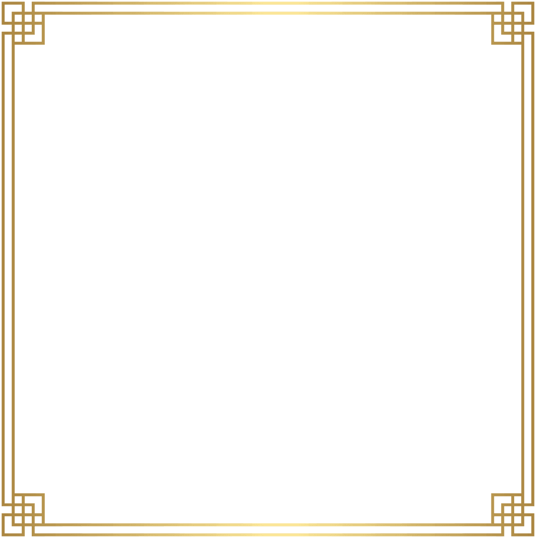 Brown rectangle window frame featuring a decorative border with realistic matte wood texture on a clear background.