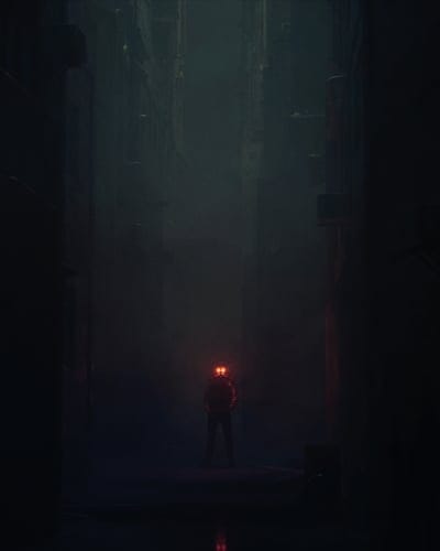 man,silhouette,gas mask,darkness,art