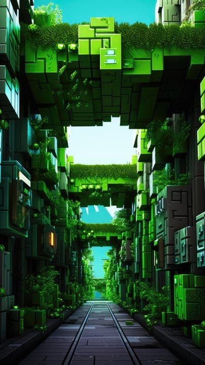 road,grass,buildings,art,minecraft,game