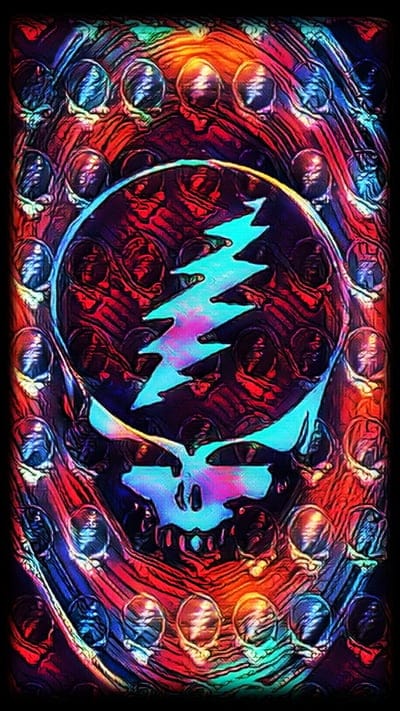 Steal Your Face,blue,greatful dead,music,pattern,red,skull, skulls