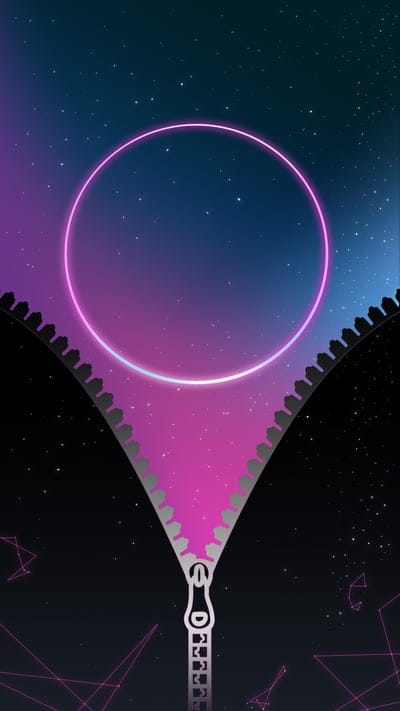 zipper,circle,glow