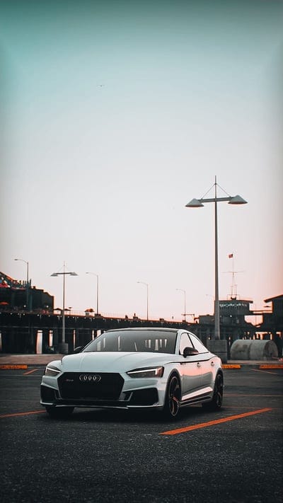 audi, car, white, parking, mobile wallpaper, android wallpaper, iPhone wallpaper, phone wallpaper