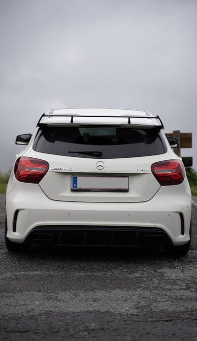Mercedes A45 AMG, car, carros, kitzbuehel, mustang, sport, tirol, mobile wallpaper, android wallpaper, iPhone wallpaper, phone wallpaper