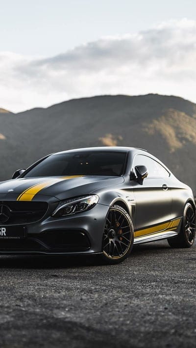 C63 AMG, mercedes, amg, c63, car, supercar sports, america, mountains, mobile wallpaper, android wallpaper, iPhone wallpaper, phone wallpaper