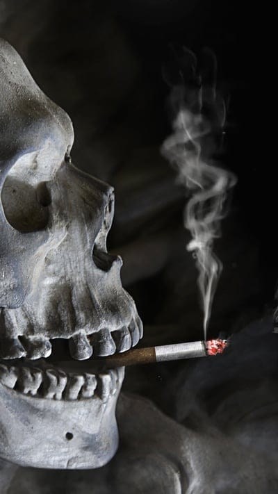 smoking kills, AMAZING, cigarette, dark, death, skull, smoke