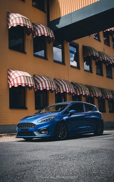 car, Ford, Ford Fiesta ST, blue, sports car, tuning, mobile wallpaper, android wallpaper, iPhone wallpaper, phone wallpaper