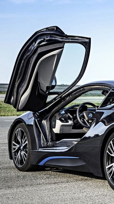 bmw car, door open, sports car, black car, mobile wallpaper, android wallpaper, iPhone wallpaper, phone wallpaper