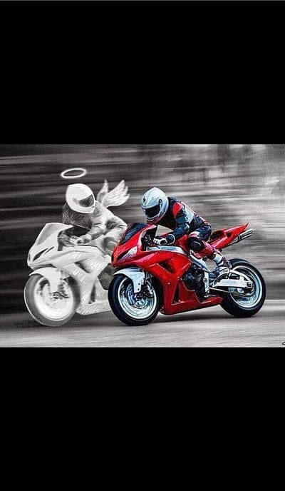 angel, bike, careful, fun, motorcycle, ride, mobile wallpaper, android wallpaper, iPhone wallpaper, phone wallpaper