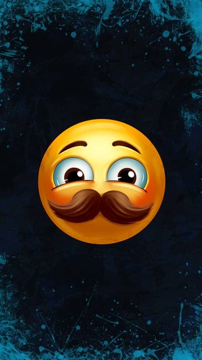 smile,mustache,splashes
