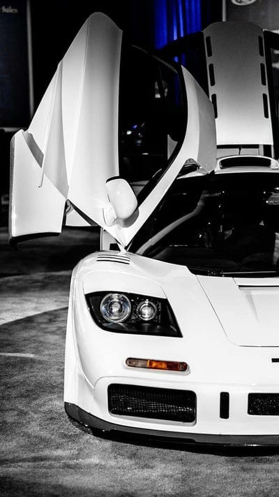 Angel Wings, mclaren, f1, white, classic, car, hypercar, supercar, rich, luxury, mobile wallpaper, android wallpaper, iPhone wallpaper, phone wallpaper