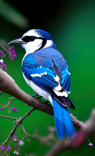 bird,branch,tree,feathers,blue,nature