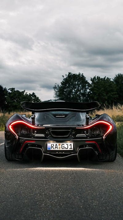 Black McLaren P1, car, hypercar, new, esports, supercar, mobile wallpaper, android wallpaper, iPhone wallpaper, phone wallpaper
