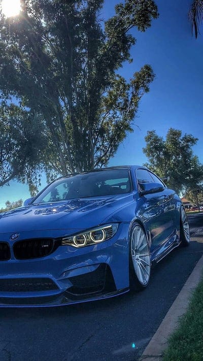 BMW M4, car, coupe, f82, tuning, vehicle, yas marina blue, mobile wallpaper, android wallpaper, iPhone wallpaper, phone wallpaper