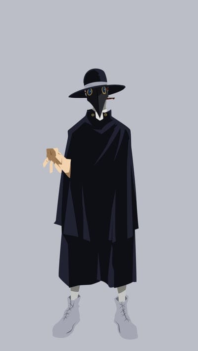 Shin Nemoto, My Hero Academia, character, plague doctor, mask, mysterious, unique, villain, minimalist, dark, hat, iconic, fan art, anime, manga, Overhaul, cool, enigma, quirk, gloves