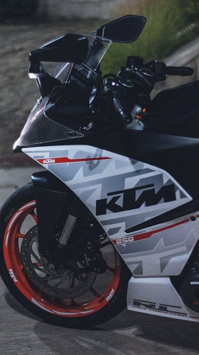 Ktm Rc Bike, Sidelook, bike, racing, mobile wallpaper, android wallpaper, iPhone wallpaper, phone wallpaper
