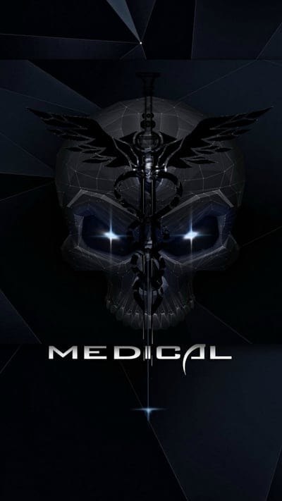 Medical, dark, health, skull