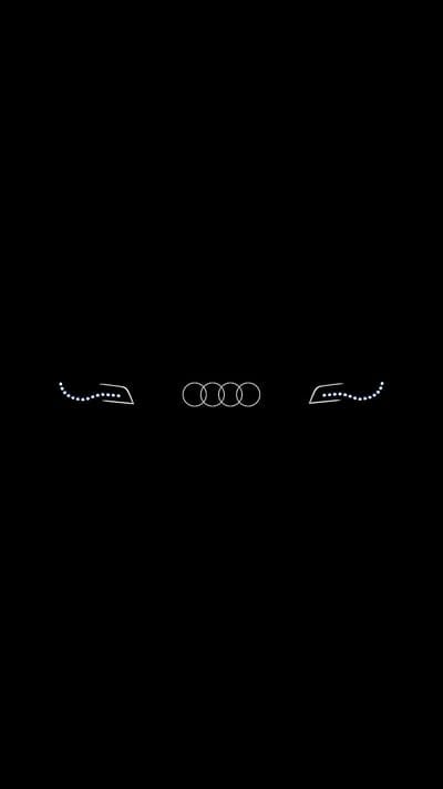 Audi, black, car, carros, driver led, logo, volkswagen, mobile wallpaper, android wallpaper, iPhone wallpaper, phone wallpaper