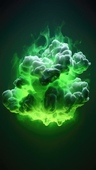 cloud,glow,green,abstraction
