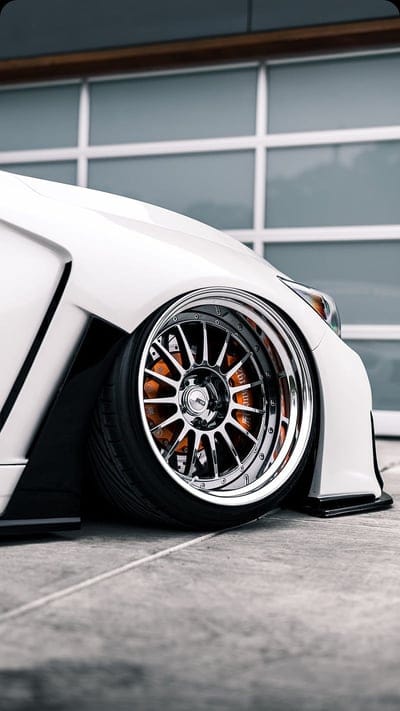 Chrome wheel, jdm, white, car, sports, new, tuner, mobile wallpaper, android wallpaper, iPhone wallpaper, phone wallpaper