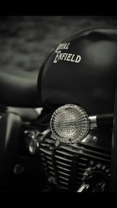 Royal Enfield, music, dj, gray, device, minimalism, bike, mobile wallpaper, android wallpaper, iPhone wallpaper, phone wallpaper