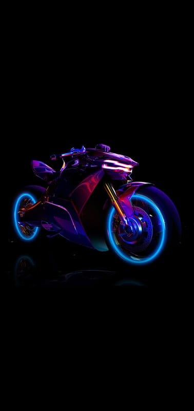 motorcycle,moto,cyberpunk,neon,black background