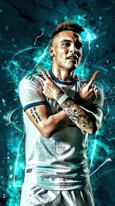 Lautaro Martinez, 2019, Argentina National Team, football stars, Lautaro Javier Martinez, soccer, footballers, 2019 Copa America, neon lights, Argentinean football team