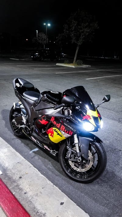 Kawasaki Zx6r, bike, motorcycle, redbull, sport bike, mobile wallpaper, android wallpaper, iPhone wallpaper, phone wallpaper