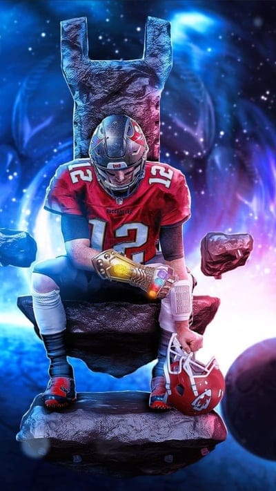 The King, football, goat, tampa bay, tom brady