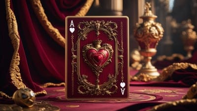 Ace,Hearts,Royal,Red,Majestic,Art,Wallpaper,Ai Art,Ai Wallpaper,Desktop Wallpaper,Artwork