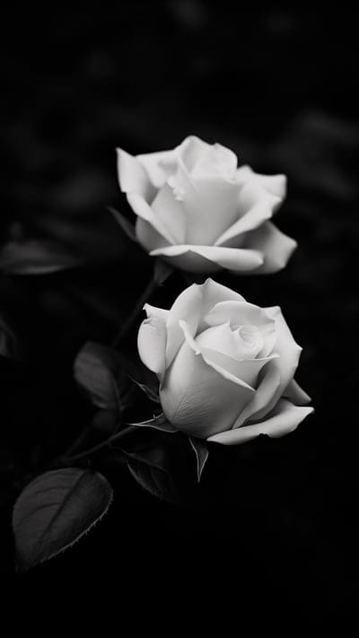 roses,flowers,petals,black and white