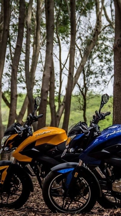 Ns 200.blue.yellow, ns 200, pulsar, bike, bajaj, mobile wallpaper, android wallpaper, iPhone wallpaper, phone wallpaper