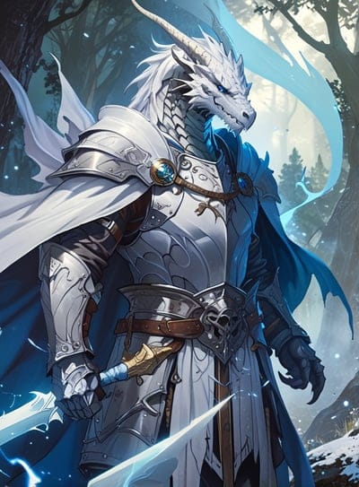 Cool,Dragon,White,Anime