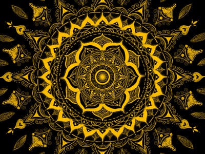 mandala,pattern,abstraction,tangled,yellow
