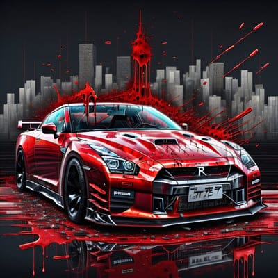 city,red,car,blood