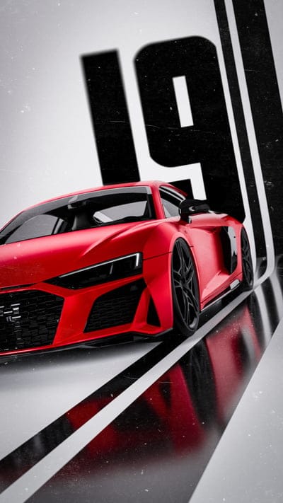 car,sports car,red,stripes
